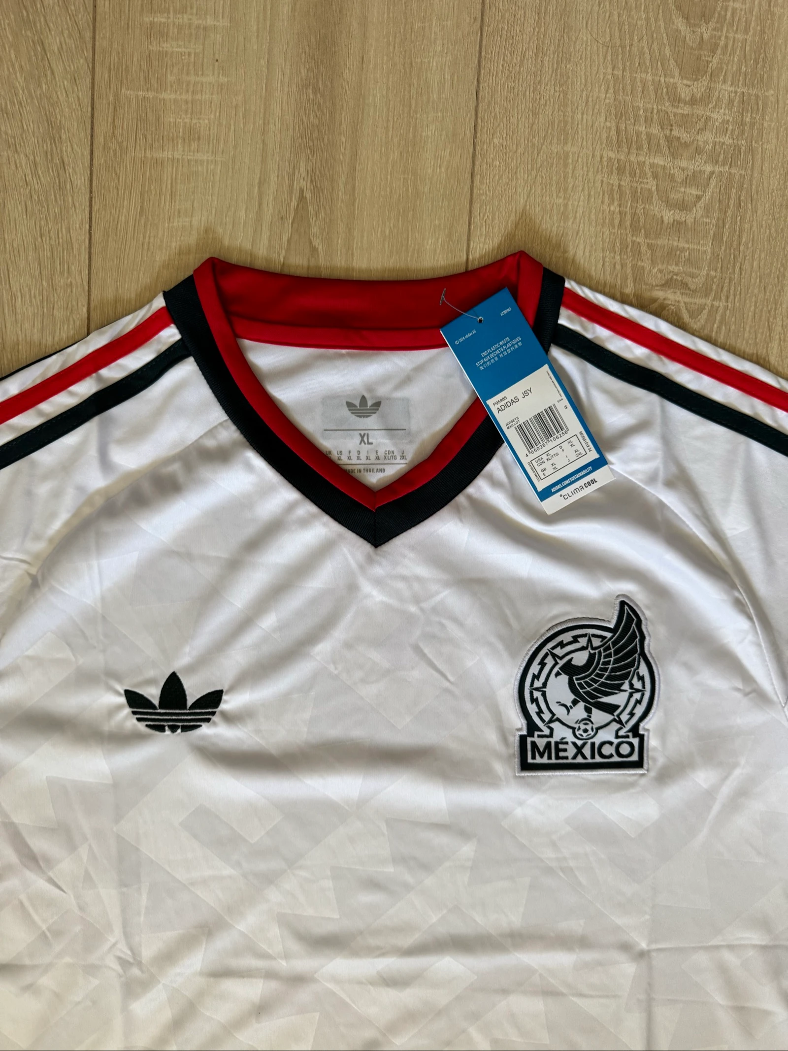Mexico Adidas Originals Wit Retro shirt – Maat XL – Nieuw met etiket – photo 2